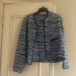 Blue Striped Women's Jacket